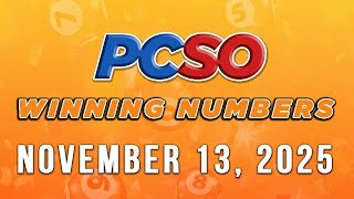 P82M Jackpot Lotto 6/42, 2D, 3D, 6D, and Superlotto 6/49 | November 13, 2025