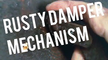 Fireplace Damper Repair Fix Rusted Stuck Frozen Mechanism Explained