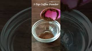 #Coffee face Scrub For Remove Dark Spots, #homemade coffee scrub #shorts #shorts