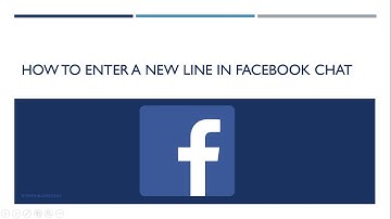 How to Enter a new line in Facebook chat