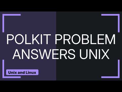 Unix & Linux: polkit rule is not working (2 Solutions!!)