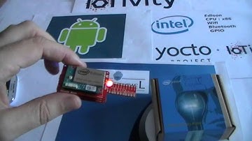 Eurogiciel IOT demo using Intel Edison board and Android smartphone