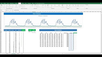 Excel Scheduling Tool Solver Model