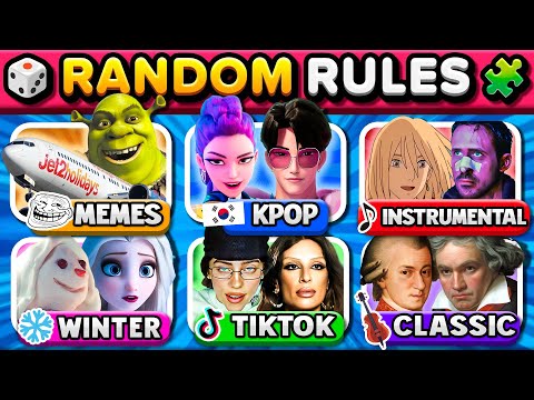 Save One Song RANDOM Rules Tiktok Nostalgia Kpop Country Music Quiz 2025