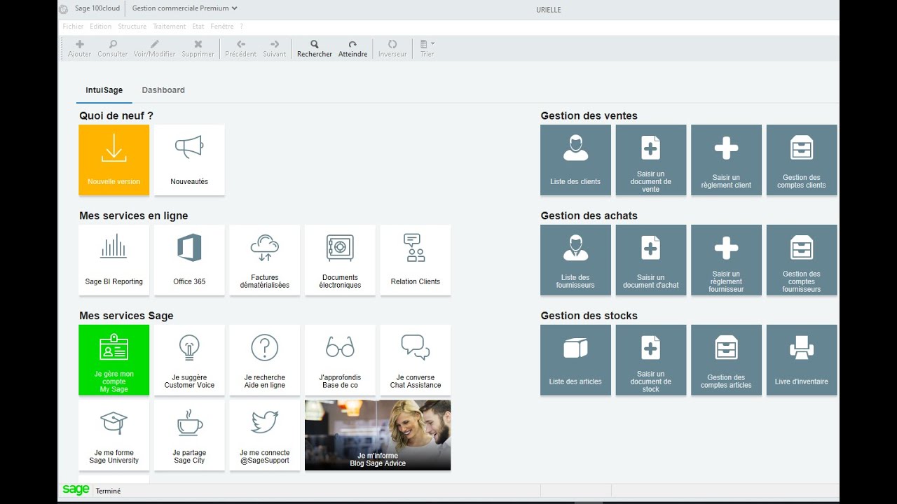 SAGE GESTION COMMERCIALE: NOMENCLATURE COMMERCIALE COMPOSEE ET NOMENCLATURE COMPOSANTE      A à Z