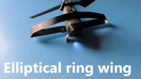 First ever COPTIPLANE ™ VTOL & horizontal flight modes with fixed elliptical ring wing  fixed rotors