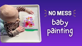 Mess-Free Painting for Babies & Toddlers • Easy Sensory Art Activity 6 months +
