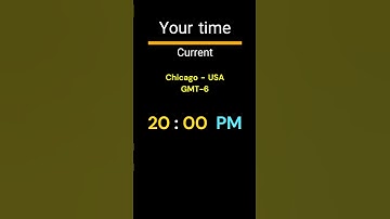 GMT-6｜20:00 PM｜CHICAGO