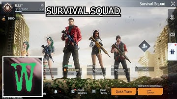 Undawn| Guide how create SURVIVAL SQUAD
