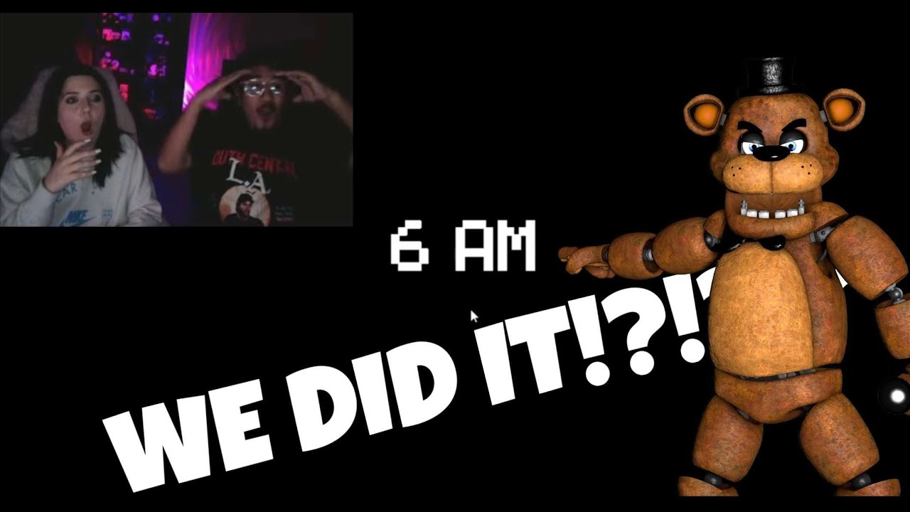 WE SURVIVED FIVE NIGHTS AT FREDDYS | FNAF 1 Part 2 - YouTube