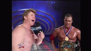 Kurt Angle & Bob Backlund vs Tazz & "Y2J" Chris Jericho W/ Chyna (WWF SmackDown 3/16/00)
