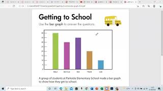 Bar Graph Grade 3 worksheet