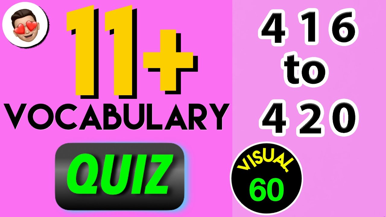 (week 60) 11 Plus Vocabulary Flashcards | 11 plus Vocabulary List | 11 ...