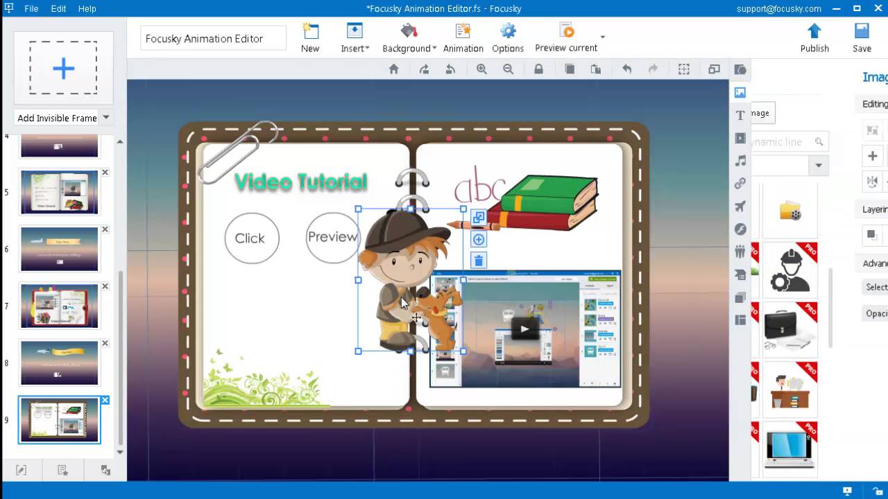 Focusky Video Presentation Features：Rich Medias Presentation