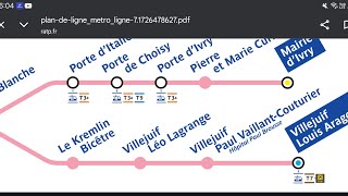 Ligne 7 Trajet de Villejuif Louis Aragon à Maison Blanche en MF77 IDFM