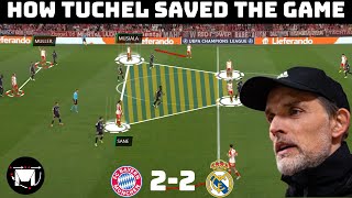 How Tuchel's Genius Tactical Change Saved Bayern | Analysis : Bayern Munich 2-2 Real Madrid