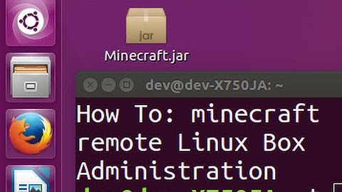 How To: Minecraft server on a remote Linux box