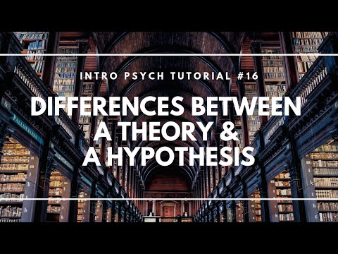 एक सिद्धांत और एक परिकल्पना के बीच अंतर (इंट्रो साइक ट्यूटोरियल #16)