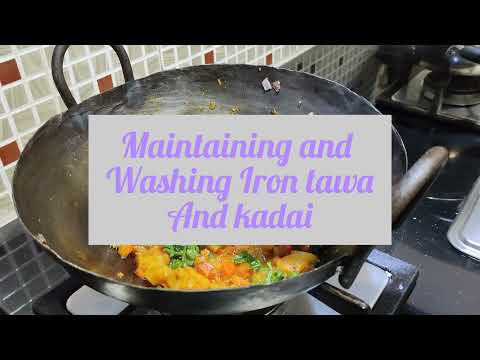 Iron Kadai and Tawa seasoning in 3 simple steps. Cleaning, Seasoning and Maintaining Iron pan.
