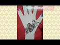 One finger Mehindi Design| Easy Mehindi Design |#HafsaCreativeArts#