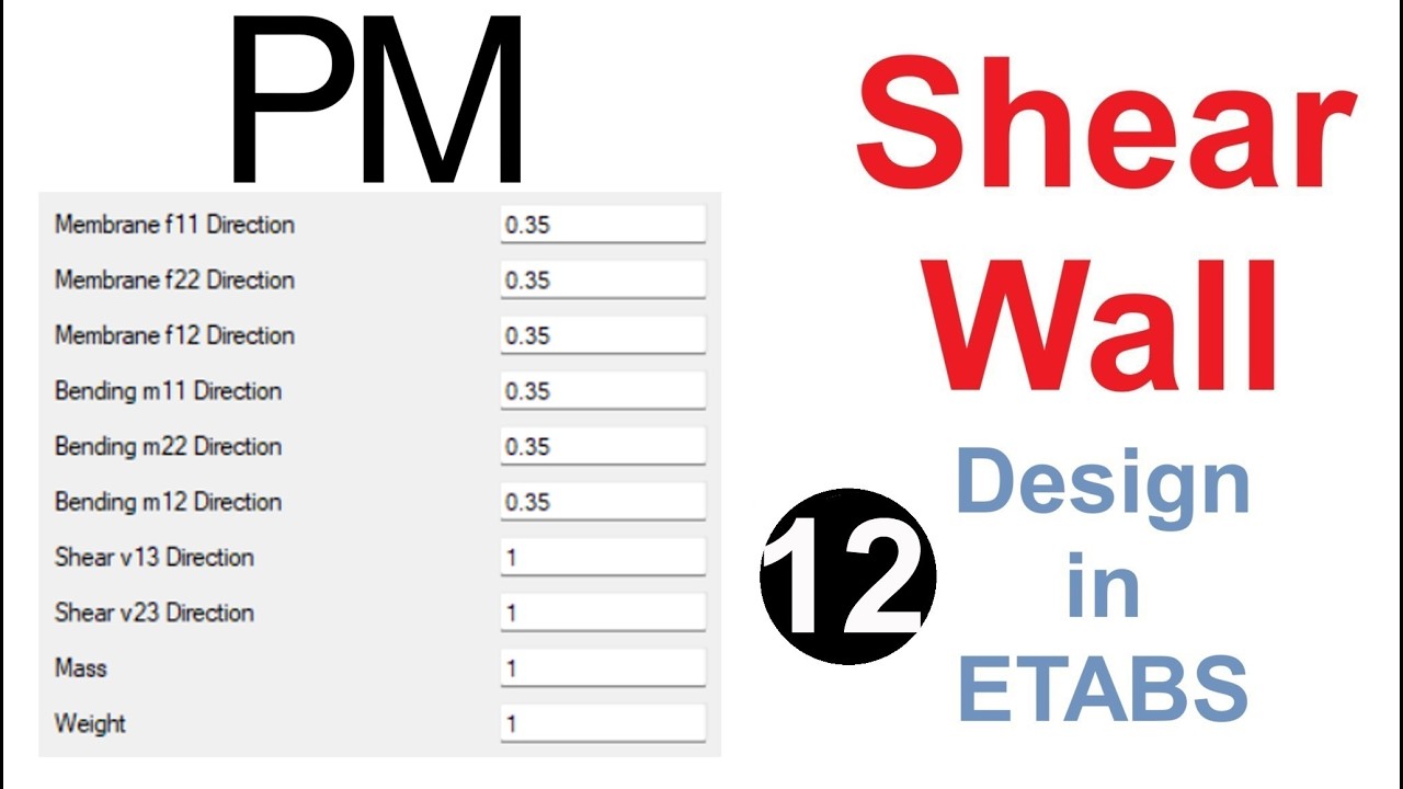 Stiffness Modifier Examples 12. How to assign Property Modifiers or Stiffness Modifiers on Shear ...