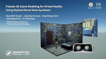 Pseudo-3D Scene Modeling for Virtual Reality Using Stylized Novel View Synthesis