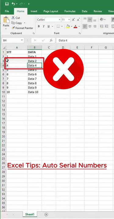 EXCEL TIPS: Automatically Create Serial Numbers in Excel - YouTube