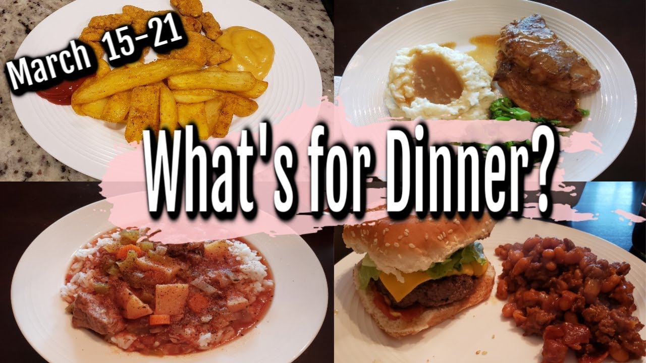 WHAT'S FOR DINNER? | MARCH 15-21 | EASY DINNER IDEAS | MANDY IN THE