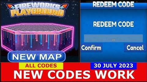 *NEW UPDATE CODES* [2X] Fireworks Playground [BETA] ROBLOX | ALL CODES | July 30, 2023