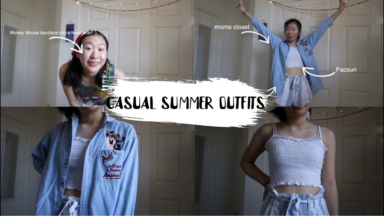 CASUAL SUMMER OUTFITS ☀️ ⛱  🍉  (2020 summer lookbook!)