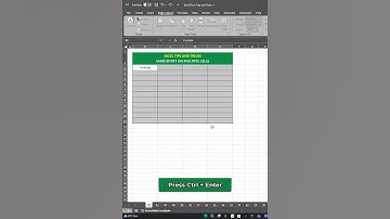 Excel Pro Trick You Didn’t Know — Fill Multiple Cells Instantly! ⚡| Ethica