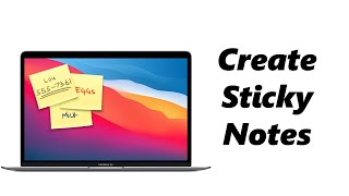 MacOS Ventura: How To Use Sticky Notes (Stickies) On Mac/MacBook MacOS Ventura: How To Use Sticky Notes (Stickies) On Mac/MacBook
