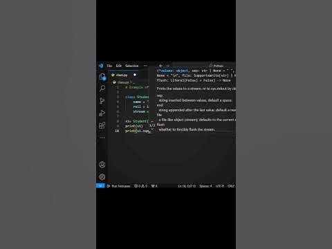 class and object example of python #python #pycharm #code_per_day - YouTube