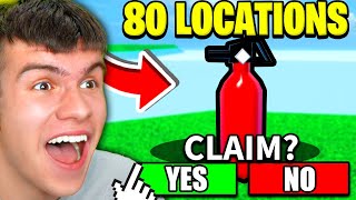 How To Find ALL 80 FIRE EXTINGUISHER LOCATIONS In Roblox Car Dealership Tycoon! FREE UGC!