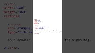 video tag | html | webdevelopment | theelitecode | #shorts