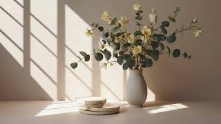 Sunlit Eucalyptus in Warm Window Light Minimalist Frame TV Art Screensaver | 2 Hour TV Art screenshot 3