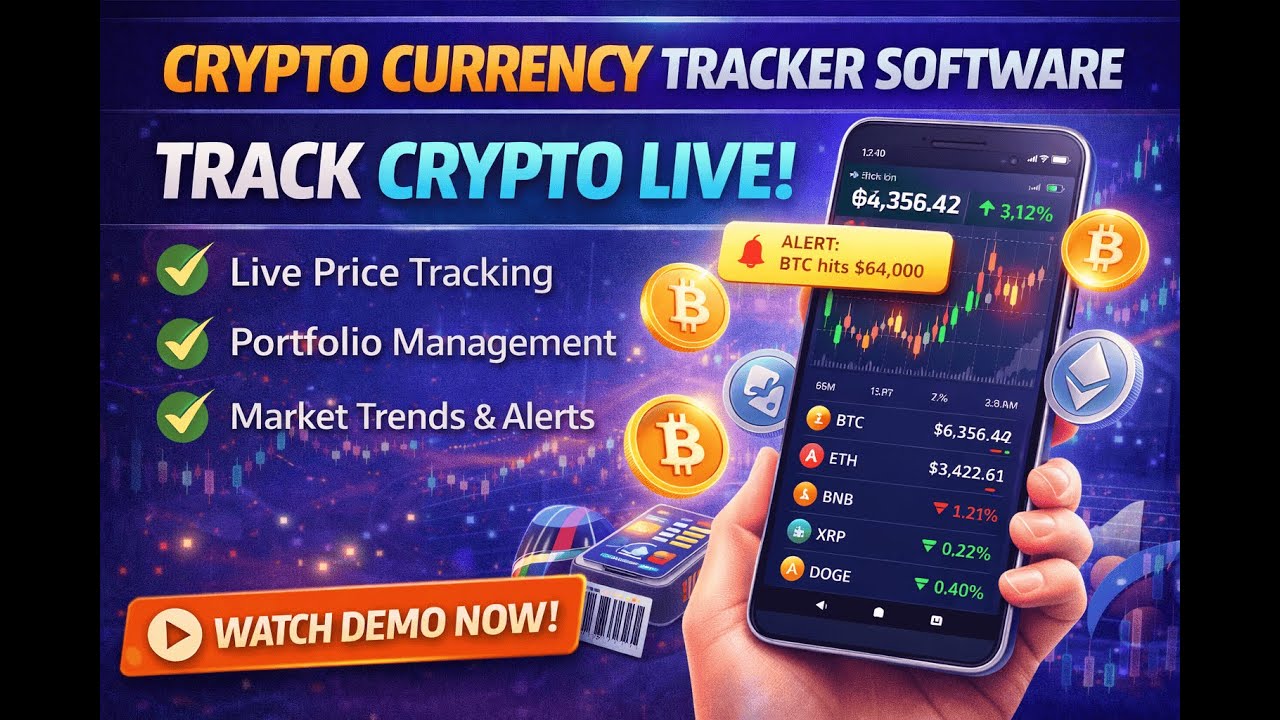 Crypto Currency Tracker Software | Track Live Prices, Portfolio & Market Trends