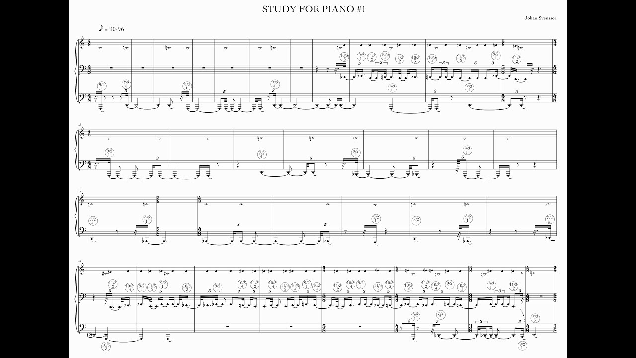 Johan Svensson: study for piano #1 (2015)