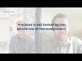 Precision is not limited by the second law of thermodynamics