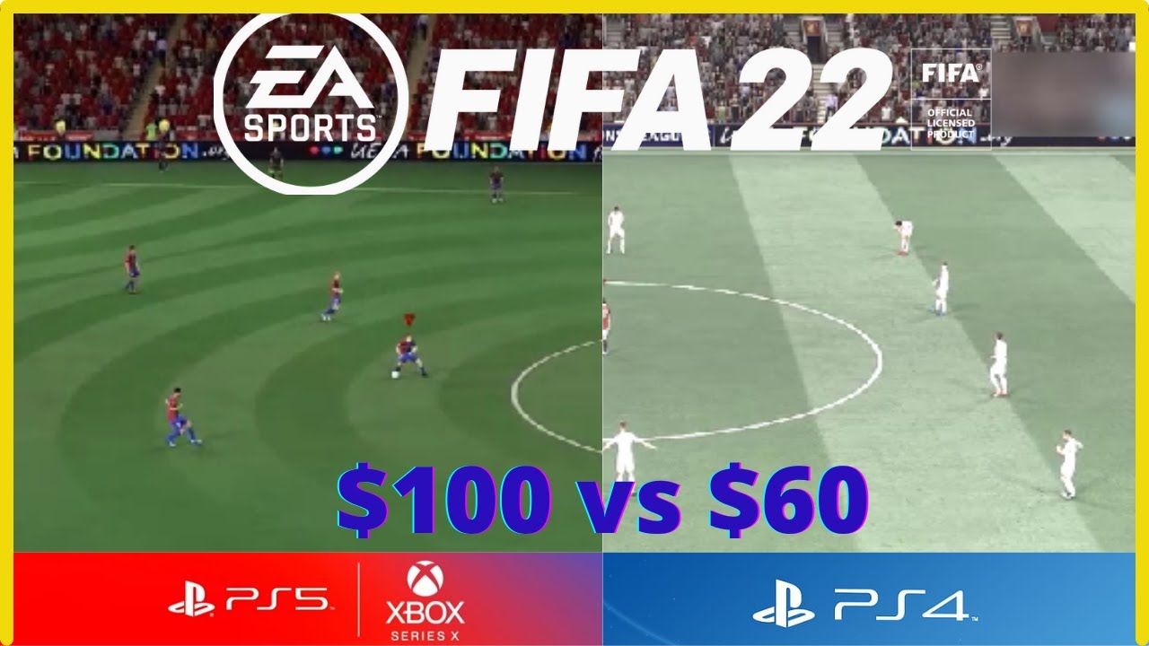 FIFA 22 Gameplay ps4 vs ps5, fifa 22 hypermotion next gen gameplay