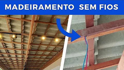 Como esconder os fios na madeira?