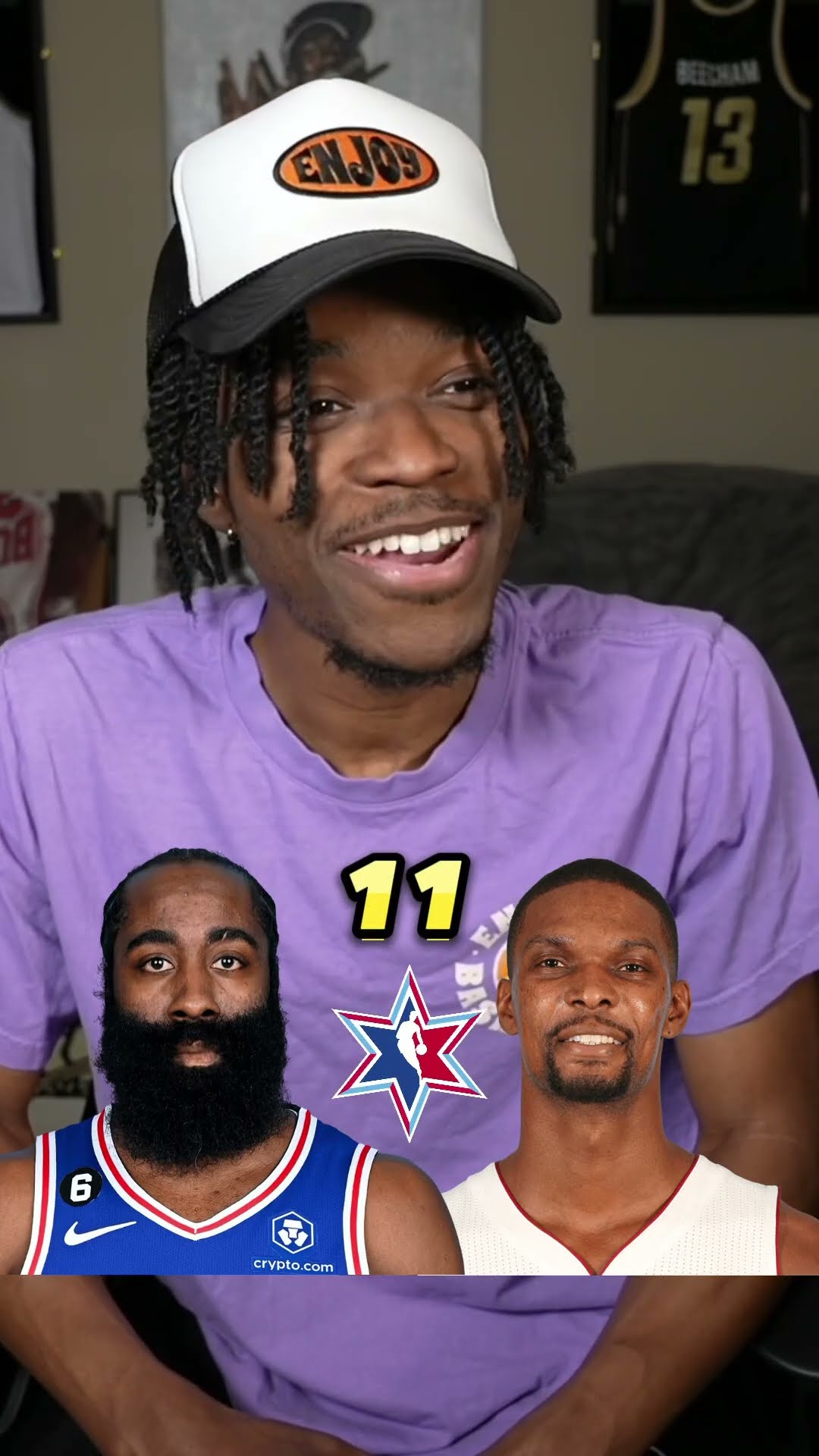 Which NBA player has been a All Star More? #shorts