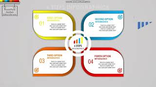 PowerPoint animation  infographic slide design | 4 Step infographics PowerPoint Presentation |
