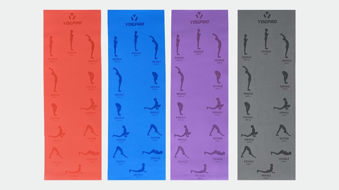 YOGPRO SURYA NAMASKAR YOGA MAT 6 mm YouTube