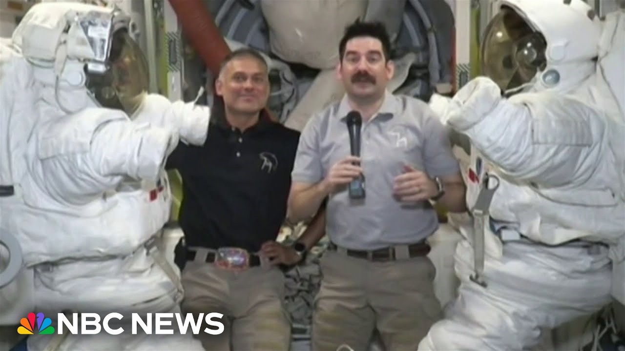 NBC News catches up with astronauts on the U.S. mission to the International Space Station NBC News catches up with astronauts on the U.S. mission to the International Space Station