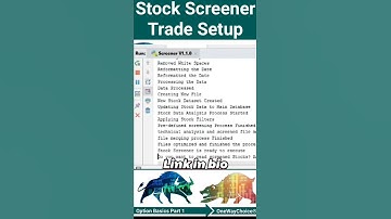 Python Stock Screener and Trade Setup