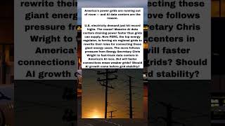 US Forces Grids to Fix Data Center Power Crisis — Is AI Draining America's Power?
