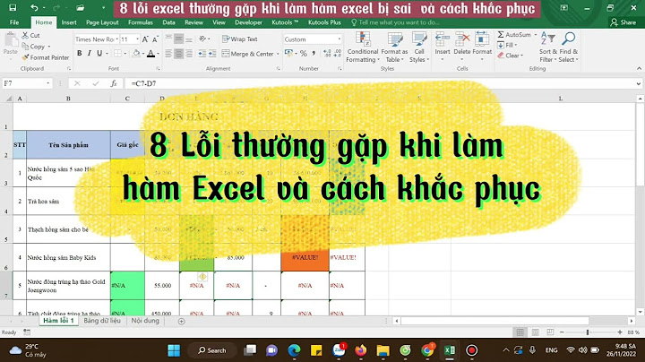 Các lỗi đánh máy của excel và cách khắc phục năm 2024