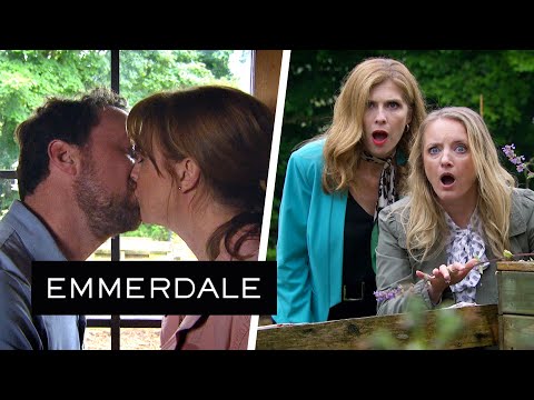 Emmerdale - The Secret Lovers Are Caught Kissing