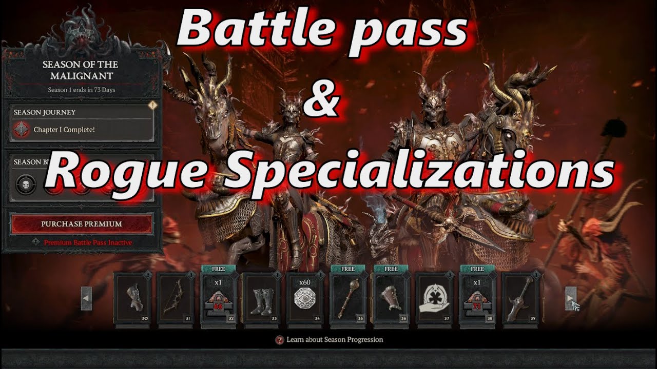 Diablo IV Seasonal Battle Pass & Rogue true Potential Quest. YouTube